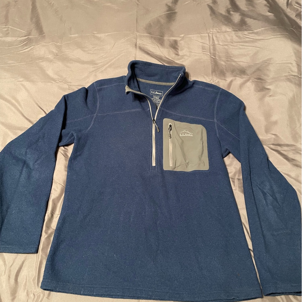 L.L. Bean 1/4 zip fleece.